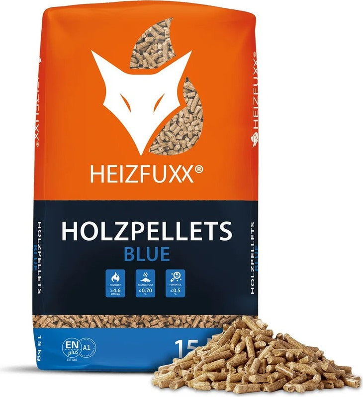 Heizfuxx Blue Holzpellets – 975 kg (65 x 15 kg)