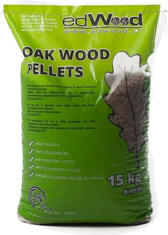 Eichenpellets ENplusA1 – 975 kg (65 x 15 kg)