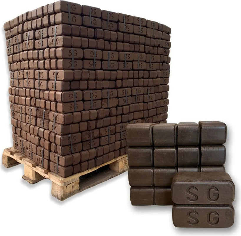 Feuerpracht Torfbriketts Premium – 960 kg Palette